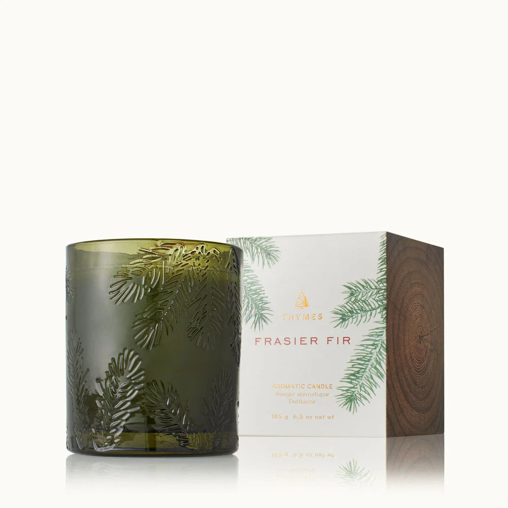Thymes Frasier Fir Green Glass  6.5 oz Candle (0520537000) GRN