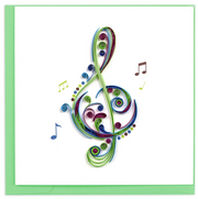 Treble Clef Quilling Card