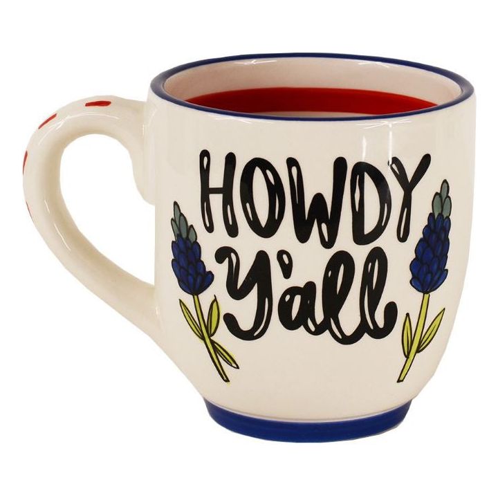 Glory Haus Howdy Y'all Bluebonnet Truck Ceramic Mug