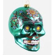 One Hundred 80 Degrees El Muerto Green Glass Ornament (4.5") (TT0504)