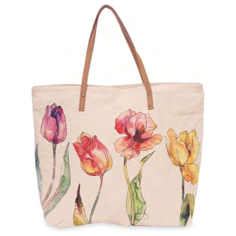 Cott N Curls Tulips Tote