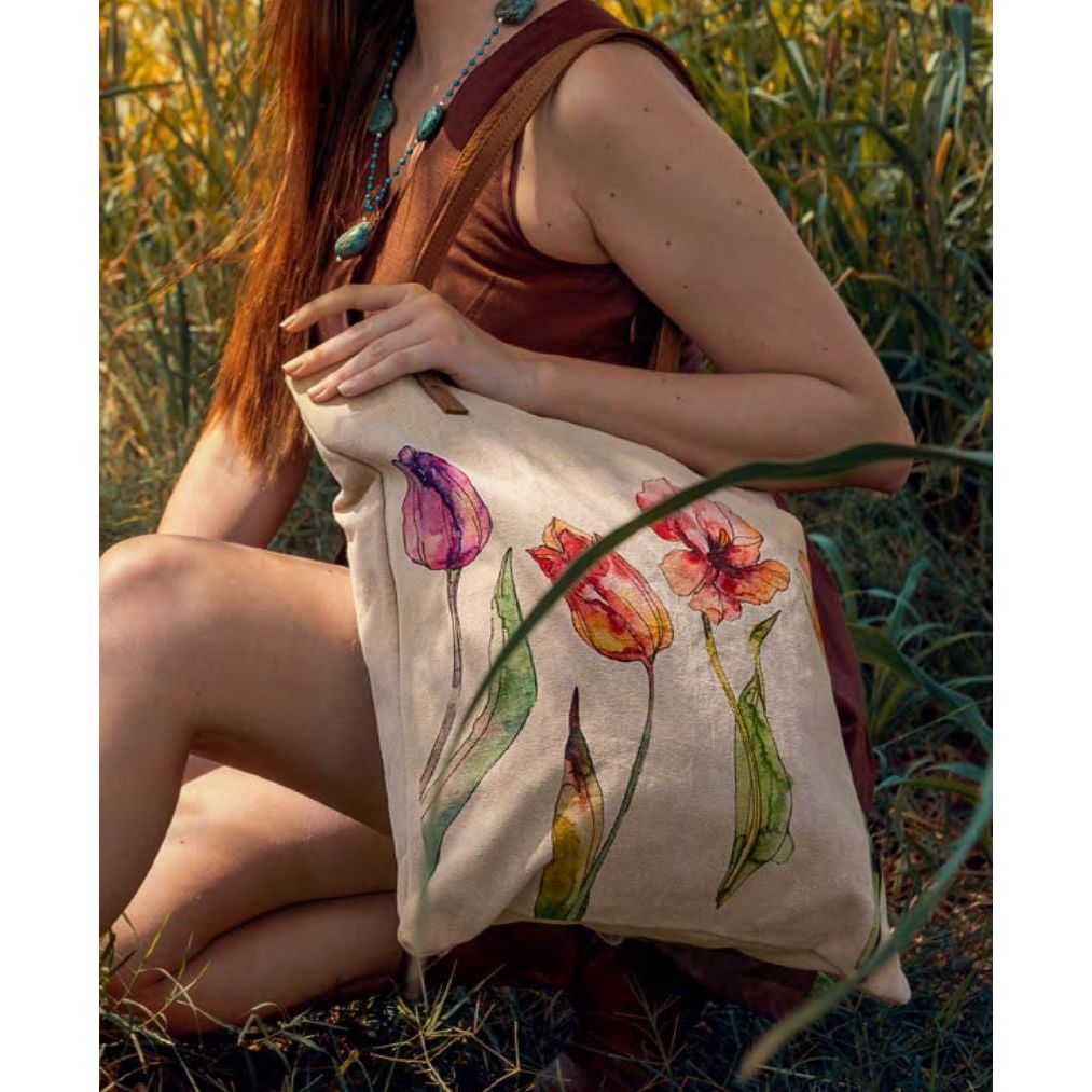 Cott N Curls Tulips Tote