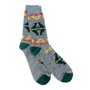 Pendleton Tuscan Wool Blend Green Crew Socks