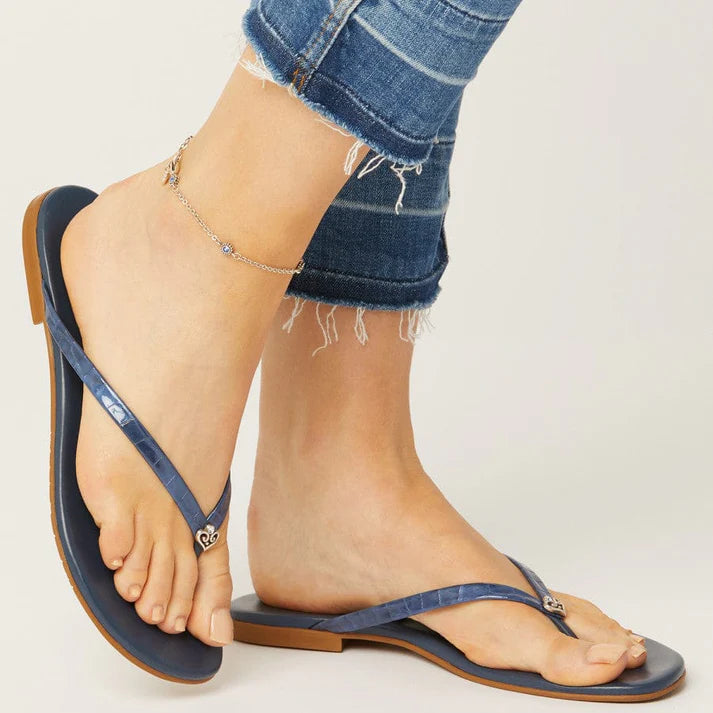 Brighton Twinkle Sapphire Anklet (SLV/BLU)