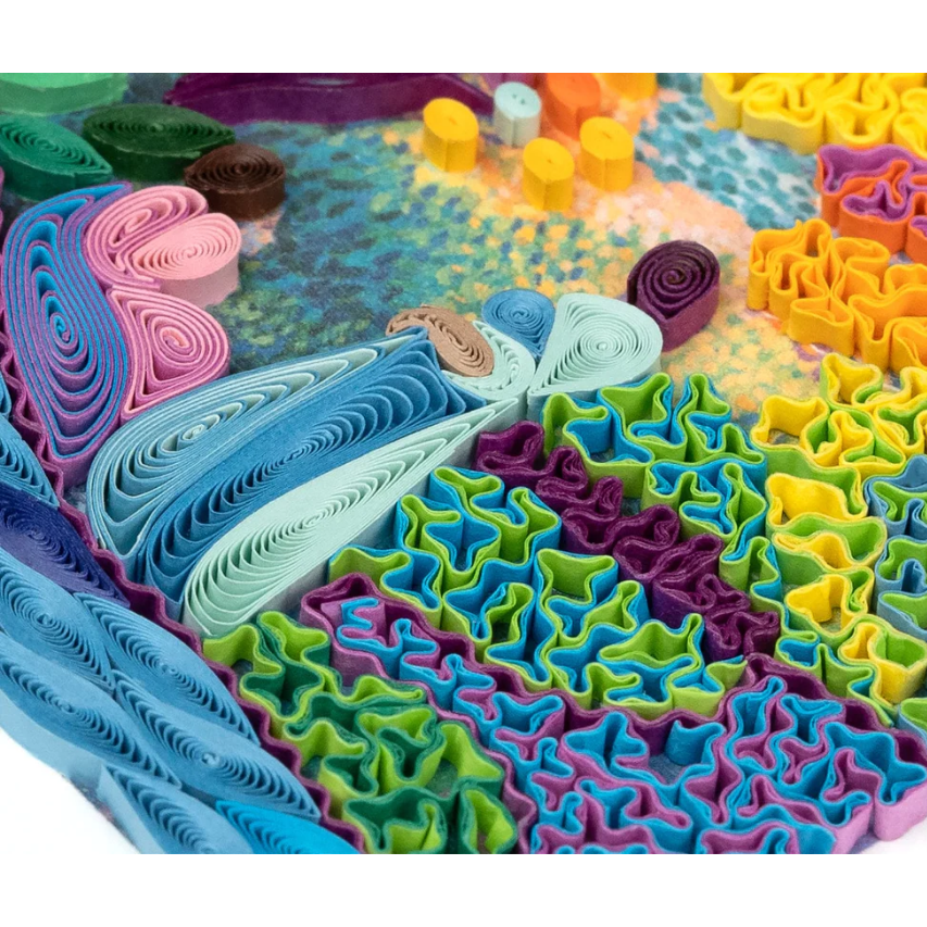 Quilling Card Two Women by the Shore, Mediterranean (AS0002)