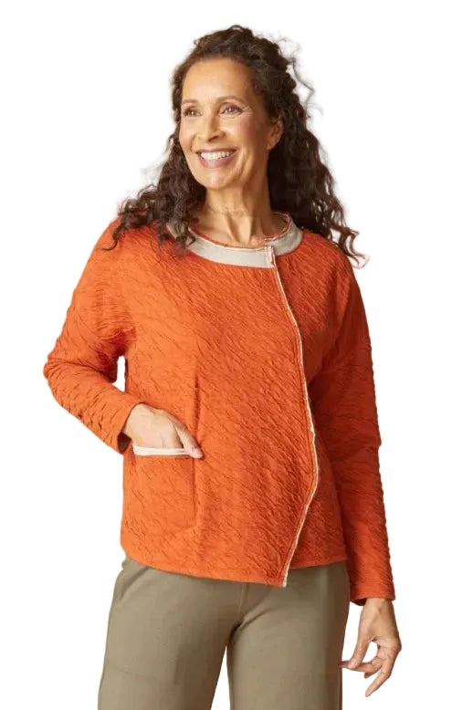 Habitat Crinkle Double Face Metro Pullover (48111) (Paprika)