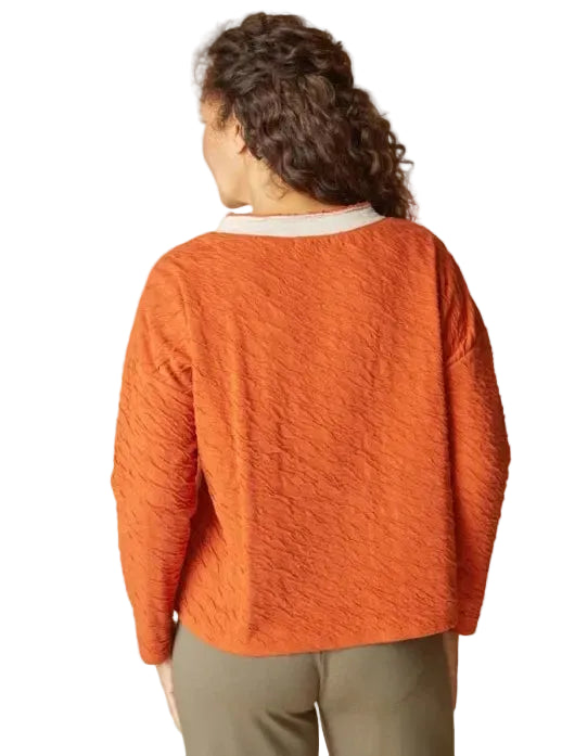 Habitat Crinkle Double Face Metro Pullover (48111) (Paprika)