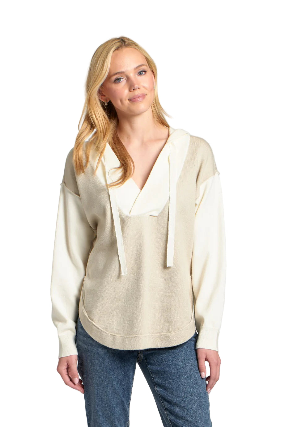 APNY Color Block Hooded Sweatshirt (SW433A)