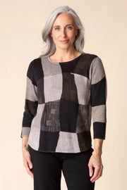 Habitat Playful Patchwork Pullover Sweater (80211)(Dove)