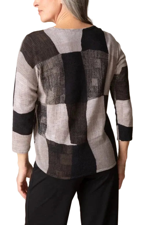 Habitat Playful Patchwork Pullover Sweater (80211)(Dove)