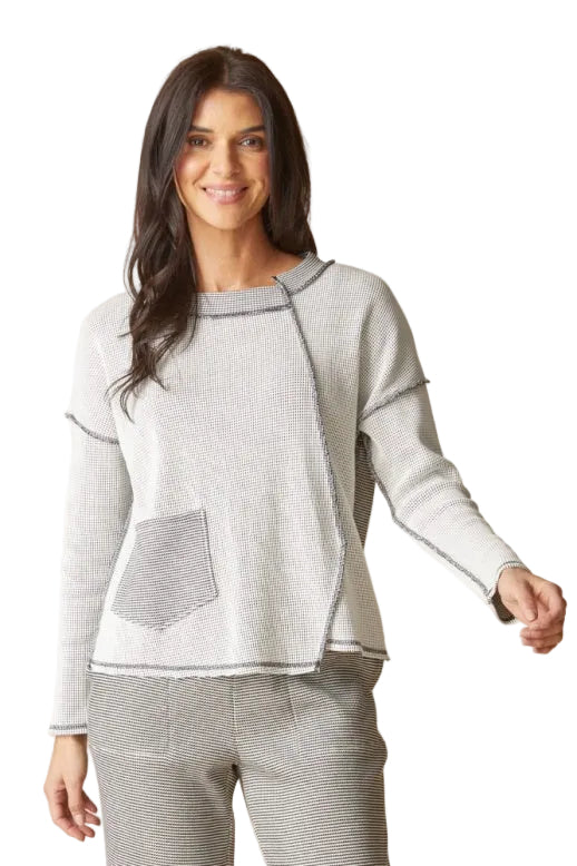 Habitat Opposites Attract Textured Inside Out Pull-Over (31318)(Winter White)