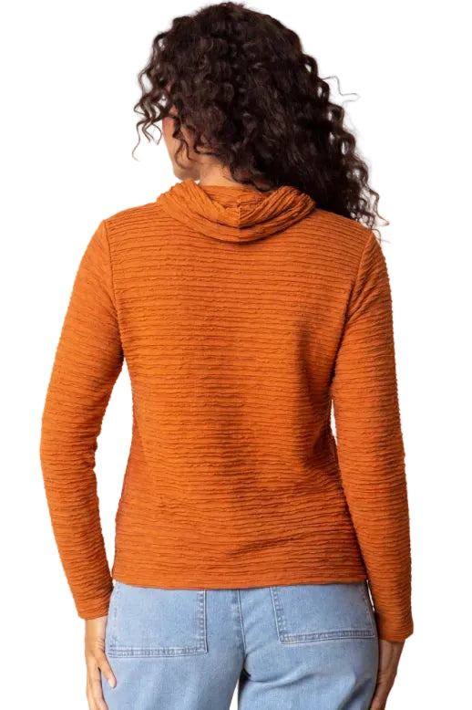 Habitat Lustre Lines Draped Cowl Top (Style 23329)(Paprika)