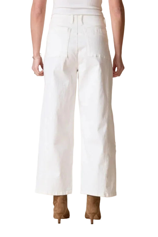 Habitat Stretch Denim Tossed Flower Jean (11464) (Winter White)