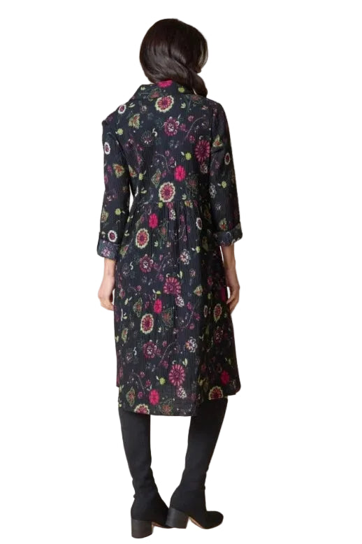 Habitat Crinkle Cotton Floral Lanai Dress (480850(Black)