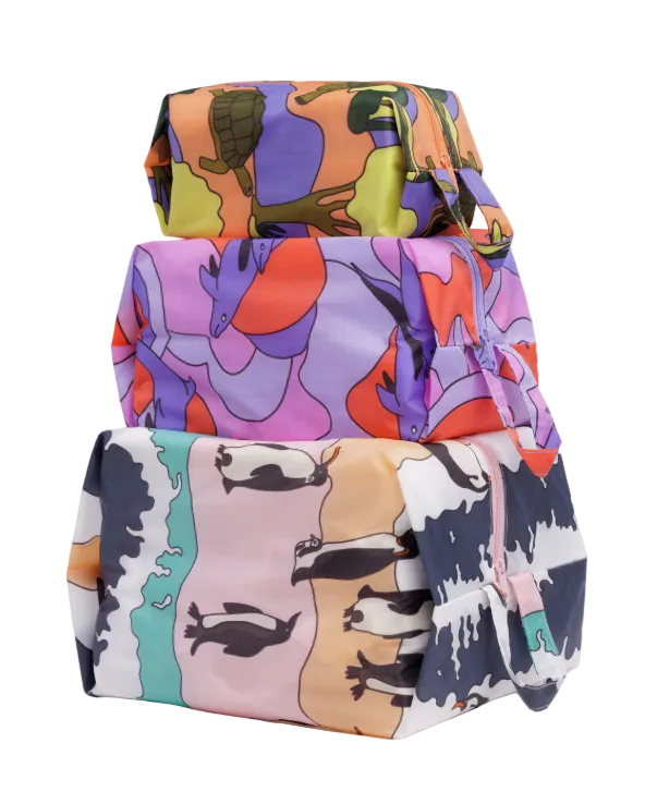 Baggu 3D Zip Set - Vacation Animals