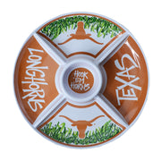 Magnolia Lane Texas Longhorn Melamine Veggie & Dip Platter (22501)