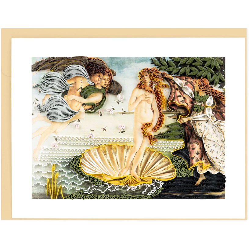 The Birth of Venus, Botticelli Artist Series Quilling Card