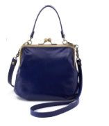 HOBO Alba Polished Deep Violet Leather Handbag/Crossbody