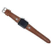 Brighton Harlow Laced Bourbon Leather Watch Band (W20426B)