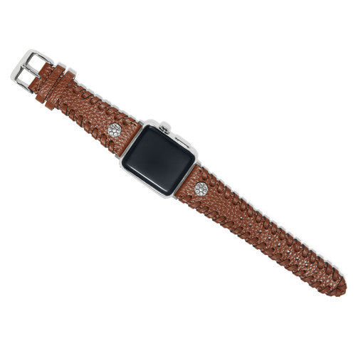 Brighton Harlow Laced Bourbon Leather Watch Band (W20426B)