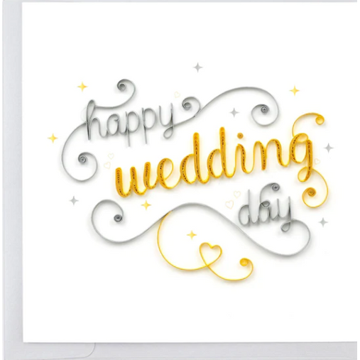 Happy Wedding Day Quilling Card (LV264)