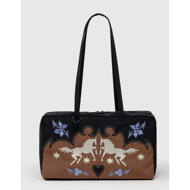 Baggu Medium Nylon Bowler Bag - Western Applique