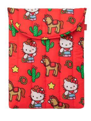 Baggu Puffy Laptop Sleeve 16" - Hello Kitty Western