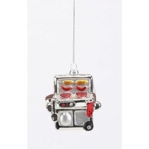 One Hundred 80 Degrees Silver Grill Glass Ornament (FH0691)