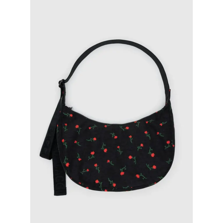 Baggu Medium Nylon Crescent Bag - Painted Wildflowers