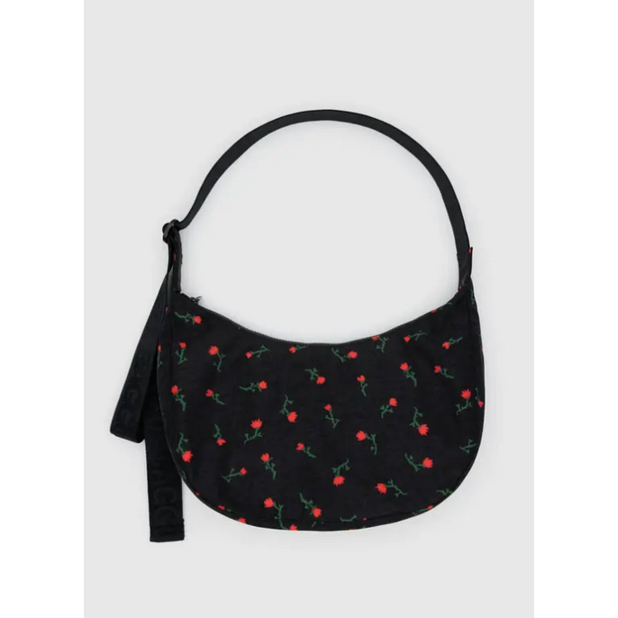 Baggu Medium Nylon Crescent Bag - Painted Wildflowers