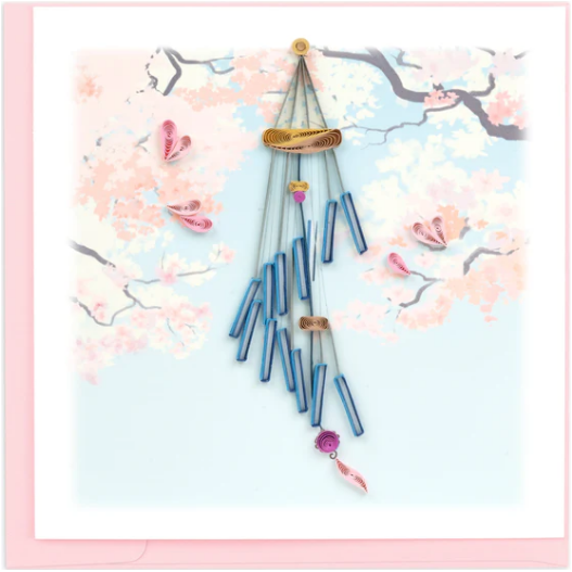 Spiral Wind Chime Quilling Card