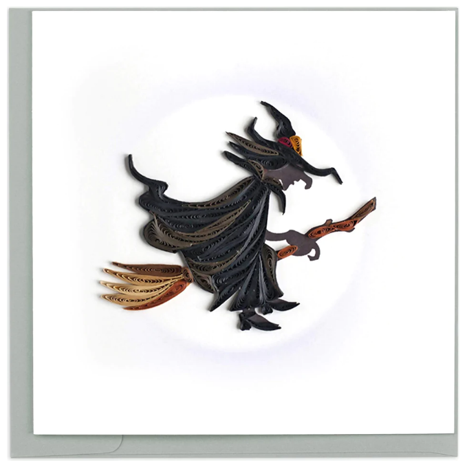 Witch Quilling Card (HD622)