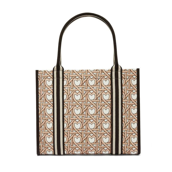 Brighton Woven Hearts Canvas Carry All  (H10813)
