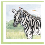 Zebra & Birds Quilling Card (CM044)